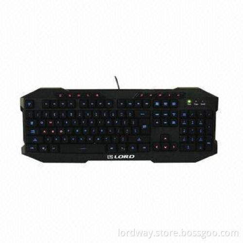 Wired multimedia lighting keyboard, can realize three lighting pattern